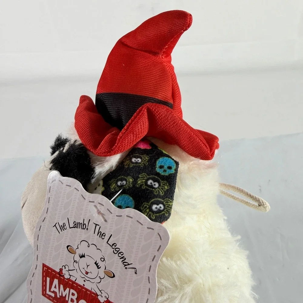 Multipet Lamb Chop Limited Edition Halloween Dog Toy Skull Pumpkin Witch Hat NWT